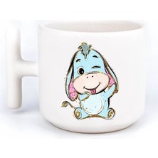 Hobi Shop Winnie The Pooh Pooh, Iyor (Eeyore), Piglet 4'lü El Yapımı T Kulplu Fincan