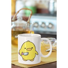 Hobi Shop Katil Civciv Baskılı Porselen Kupa Bardak