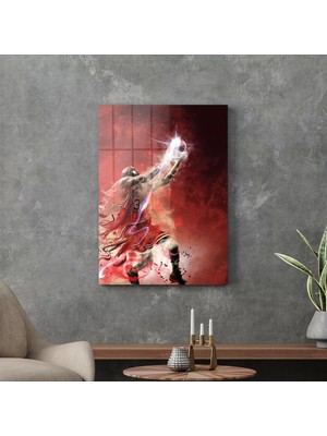 Decovetro Cam Tablo Flying Michael Jordan 30X40 cm