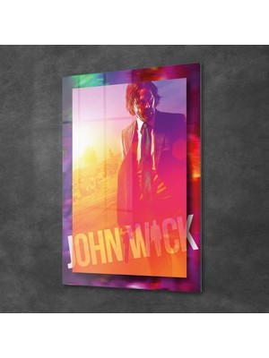 Decovetro Cam Tablo John Wick Film Afiş 30X40 cm