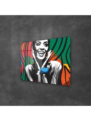 Decovetro New Pop Art African Woman Cam Tablo 30X40 cm