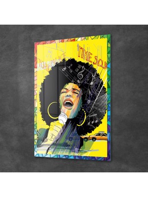 Decovetro Cam Tablo Pop Art Girl 70X100 cm