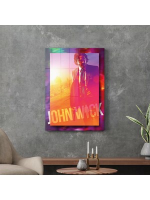 Decovetro Cam Tablo John Wick Film Afiş 70X100 cm