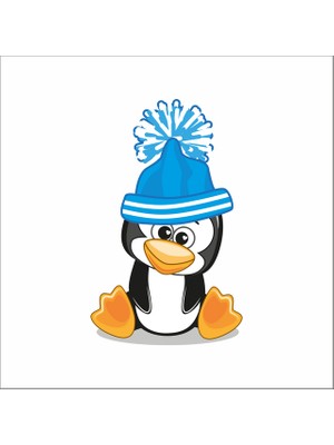 Reysa Tasarım Sevimli Penguen Sticker Duvar Sticker 25 x 15  cm