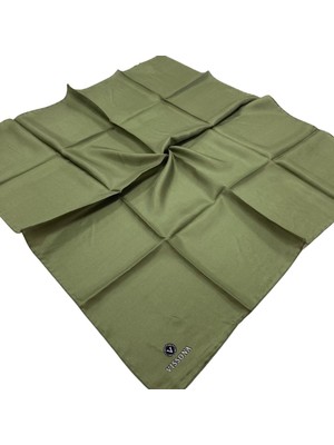 Vissona %100 Twill İpek Düz Desenli Eşarp 90x90 Eşarp Dikim Şekli : El Dikişi