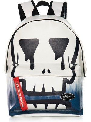 No Fear Laptop Bölmeli Sırt Çantası 03566 23M.CAN.SRT.NFR.0001-BEYAZ 0002