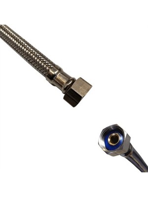 Gama Paslanmaz Çelık Su Bağlantı Flex Hortum R-R 3/8 3/8 100 cm
