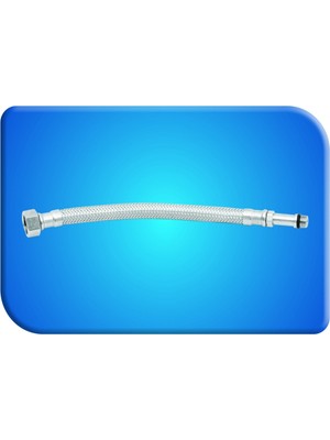 Gama Çelik Su Bağlantı Flex Hortum 3/8"- M10*1 100 cm