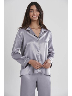 Patalya Pierre Cardin Saten Pijama Takımı 1200 Royal