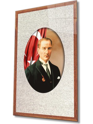 Eliza Home  Çerçeveli Atatürk Cam Tablo