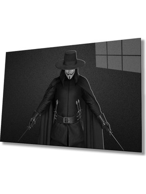 Eliza Home  Siyah Beyaz Insan Fotoğrafları Joker Cam Tablo  Joker