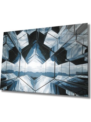 Eliza Home  Geometrik Mimari Cam Tablo