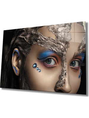 Eliza Home  Kadınlar Renli Makyaj Cam Tablo