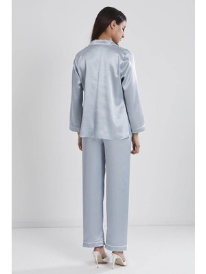 Patalya Pierre Cardin Saten Pijama Takımı 1200 Mist