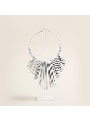 Chakra Hakunita Dekoratif Obje 15 cm Beyaz