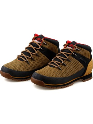 Timberland Euro Sprint Mid Lace Up Waterproof Boot Erkek Sarı Bot TB0A5W5D7631