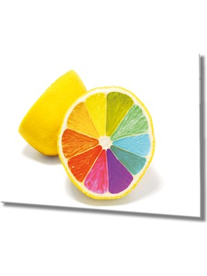 Eliza Home   Limon Cam Tablo Colourful Limon