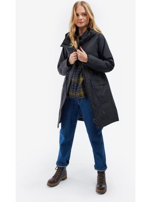 Barbour Bowlees Waterproff Ceket NY91 Dk Navy/dress