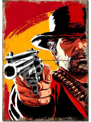 Bedeko Red Dead Redemption Modern Mdf Tablo 70CMX 100CM