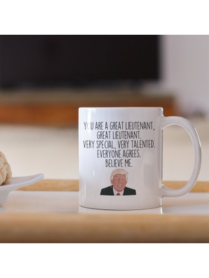 Bexdore Ingilizce Asker Teğmen Hediye Kupa Bardak ,komik Teğmen Hediyesi, Ingilizce Bardak