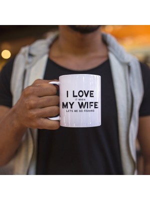 Bexdore Komik Balıkçı Hediye Kupa, Ingilizce Balıkçı Hediye, Eş Için Kupa Bardak, Balıkçı Ingilizce Bardak