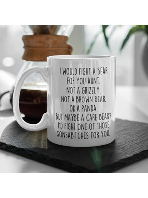 Bexdore Teyze Hediyeleri, Komik Teyze Hediyesi, Teyze Kupası, Ingilizce Teyze Kahve Kupası