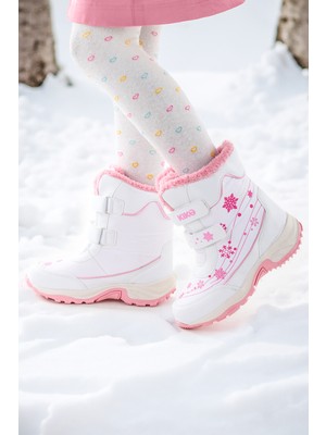 Kiko Kids Kartanesi Cırtlı Kız Çocuk Kar Bot Soğuk Suya Dayanıklı