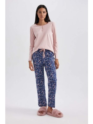 DeFacto Fall in Love Regular Fit Uzun Kollu Pijama Takımı A9927AX23AU