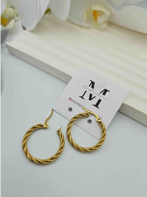 Mavi Deniz Accesories Çelik Küpe