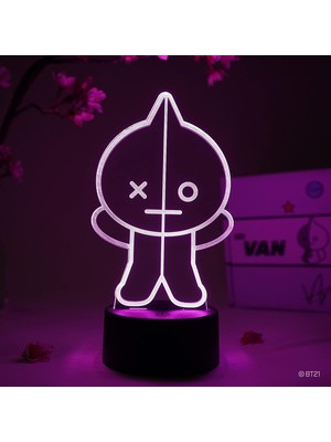 Jingyi Van LED Lamba – BT21 – Lamba Figürlü Gece Lambası, 16 (Yurt Dışından)