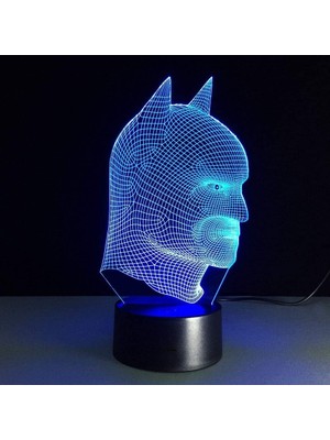 Jingyi Batman 3D Lamba Odası Yatak Odası Dekoratif (Yurt Dışından)