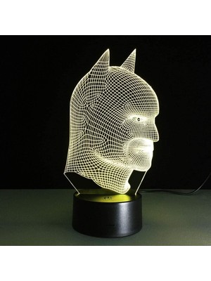 Jingyi Batman 3D Lamba Odası Yatak Odası Dekoratif (Yurt Dışından)