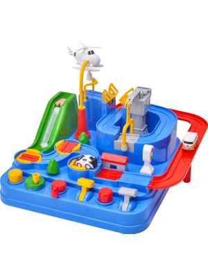 Mofy Baby 4 Arabalı Macera Araba Platformu Oyuncak Pist Parkur Car Adventure Oyuncak Seti