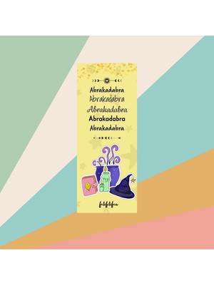 Fatofotofan Abrakadabra Temalı Kitap Ayracı,harry Potter 3 adet