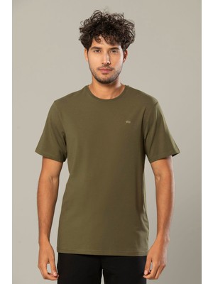 Weweus Haki Erkek Modal Comfort Fit Basic T-Shirt 239
