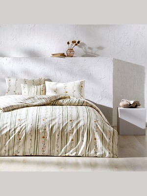 Taç Reborn Nevresim Takımı Levi Krem Tek Kişilik