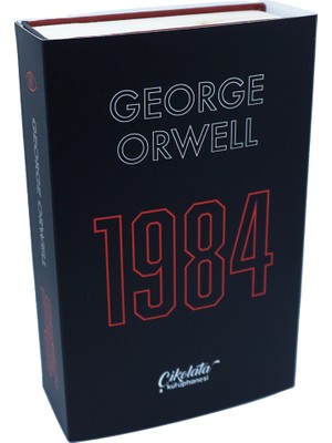 Çikolata Kütüphanesi George Orwell 1984 Temalı Ciltli Çikolata Kütüphanesi