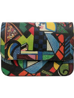 Kadın Vegan Deri Çok Renkli El Çantası - Want Some Color? Tasarım