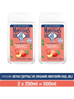 Le Petit Marseillais Beyaz Şeftali ve Nektarin Duş Jeli 250 ml x 2 Adet
