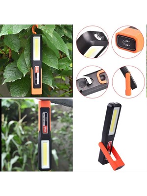 Nzb Şarjlı El Feneri Kamp Lambası Işıldak Fener Mıknatıslı 3 Modlu Çalışma Lambası