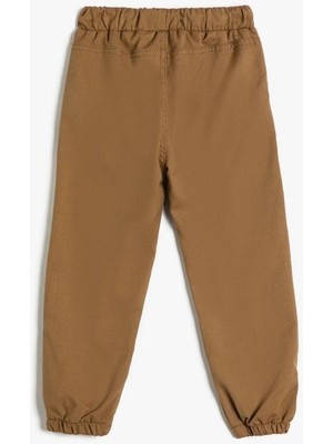 Koton Basic Kargo Jogger Pantolon Beli Bağlamalı Cepli