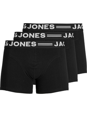 Jack & Jones Erkek Siyah Renk Pamuklu 3 Lü Boxer 12081832