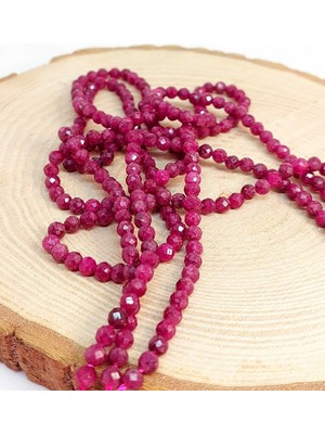 Yaşam Tohumu Yakut Taşı Faset Kesim Dizi 4mm