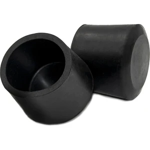 Kacar Home 21 mm Pvc Sandalye Profil Ayak Pabucu Sessiz Yumuşak - Siyah (16 Adet)