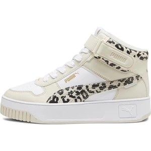 Carina Street Mid Animal Beyaz Kadın High Sneaker