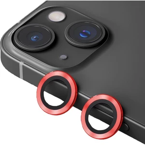 Metal Ring IPHONE 15/15 Plus Kırmızı Kamera Koruyucu