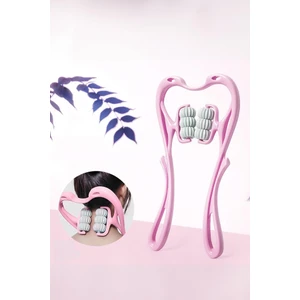 Mujgan 6 Tekerlekli Boyun Masaj Aleti Pembe