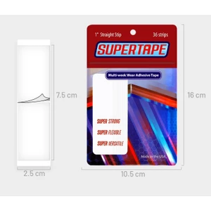 Daha Yok mu True Tape Çok Haftalık Protez Saç Bandı - SUPERTAPE 1" Straight Stip 36 Strips
