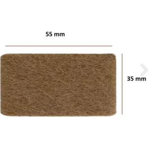 Yapışkanlı Sandalye, Masa, Koltuk Altı Parke Koruma Keçesi 3.5 cm x 5.5 cm 12 Adet Dikdörtgen Keçe