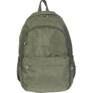 Krinkıl Sırt Çantası Laptop Bölmeli Spor ve Okul Sırt Çantası Kumaş Çanta Outdoor Su Geçirmez Suluk Bölmeli Günlük Kullanım Haki